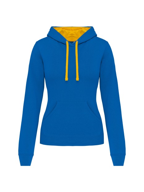 KARIBAN Sweat-shirt capuche contrastée femme /api/colors/b18501af-6d2c-408f-b77f-7928eff281d5 personnalisable