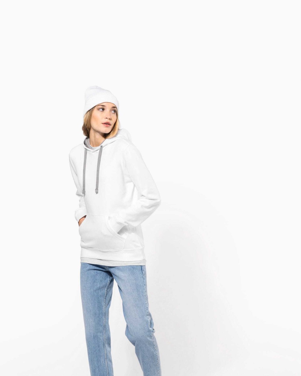 Sweat-shirts personnalisable KARIBAN Sweat-shirt capuche contrastée femme