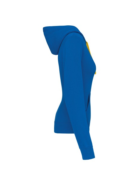 KARIBAN Sweat-shirt capuche contrastée femme /api/colors/b18501af-6d2c-408f-b77f-7928eff281d5 personnalisable