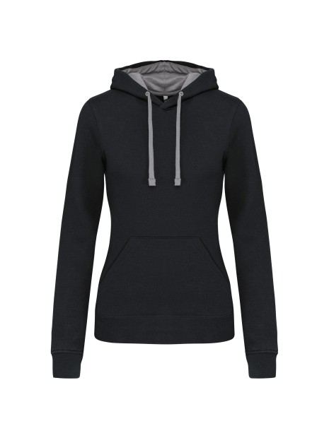 KARIBAN Sweat-shirt capuche contrastée femme /api/colors/09f91aac-0792-4d96-adcd-10a6ab672e30 personnalisable
