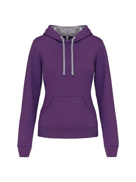 KARIBAN Sweat-shirt capuche contrastée femme /api/colors/e1c51d81-d9a1-4e04-a8ae-bb43c40a9d58 personnalisable