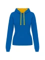 KARIBAN Sweat-shirt capuche contrastée femme /api/colors/b18501af-6d2c-408f-b77f-7928eff281d5 personnalisable