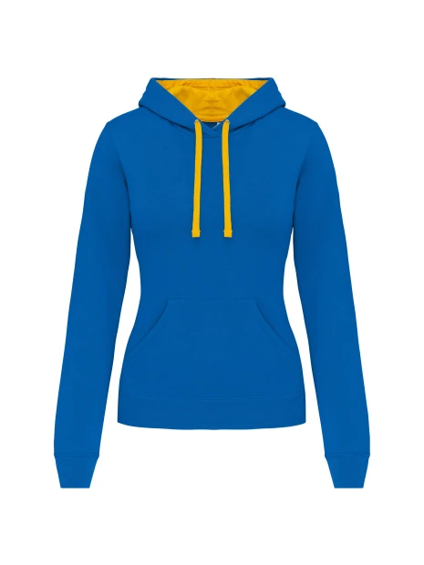 KARIBAN Sweat-shirt capuche contrastée femme /api/colors/b18501af-6d2c-408f-b77f-7928eff281d5 personnalisable