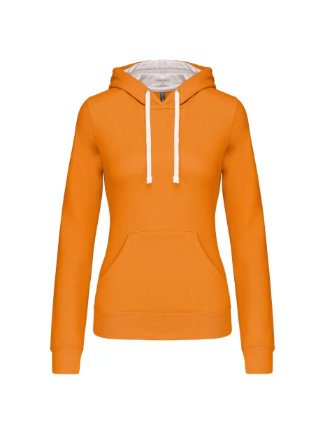 KARIBAN Sweat-shirt capuche contrastée femme /api/colors/141fcc8d-c1f3-46fd-852f-78285a6322ae personnalisable