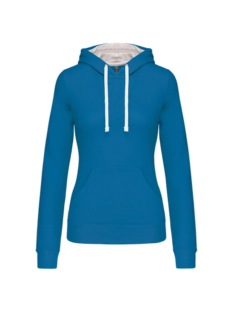 KARIBAN Sweat-shirt capuche contrastée femme /api/colors/f2674ec6-da79-4a0d-b3ce-3cefc5aba9c9 personnalisable