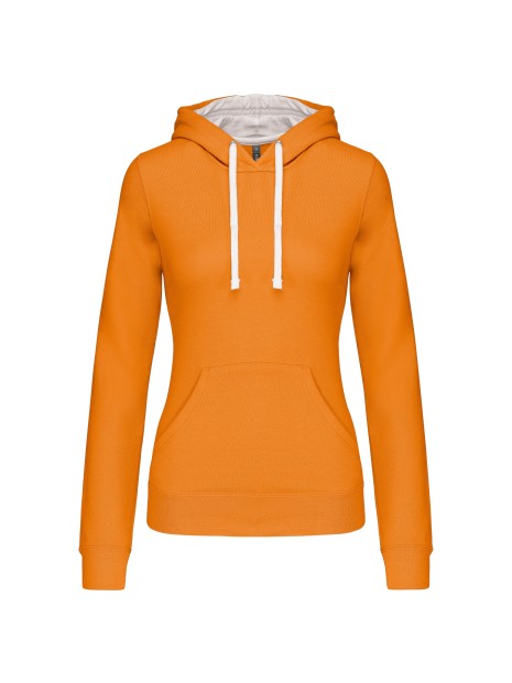 KARIBAN Sweat-shirt capuche contrastée femme /api/colors/141fcc8d-c1f3-46fd-852f-78285a6322ae personnalisable