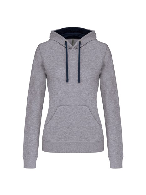 KARIBAN Sweat-shirt capuche contrastée femme /api/colors/1976eb1a-f99c-4dca-a395-73968b964f05 personnalisable