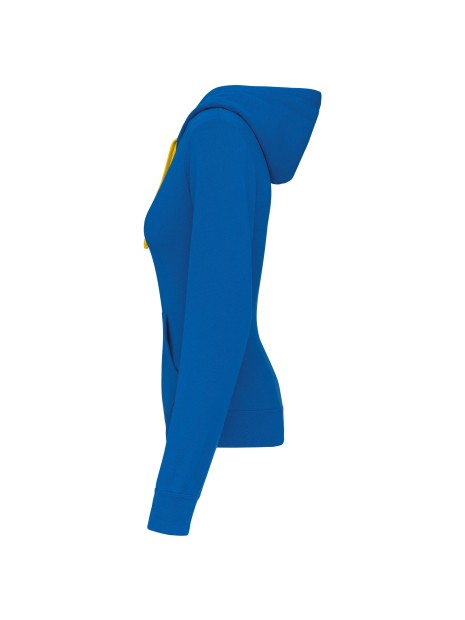 KARIBAN Sweat-shirt capuche contrastée femme /api/colors/b18501af-6d2c-408f-b77f-7928eff281d5 personnalisable