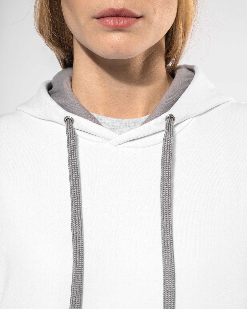 KARIBAN Damen-kapuzensweatshirt bicolor Sweatshirts personalisierbar