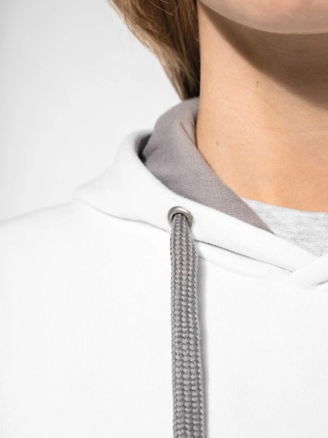 Sweat-shirts à personnaliser KARIBAN Sweat-shirt capuche contrastée femme 