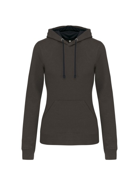 KARIBAN Sweat-shirt capuche contrastée femme /api/colors/c0516c5c-fff4-4a12-baeb-6132621adf32 personnalisable