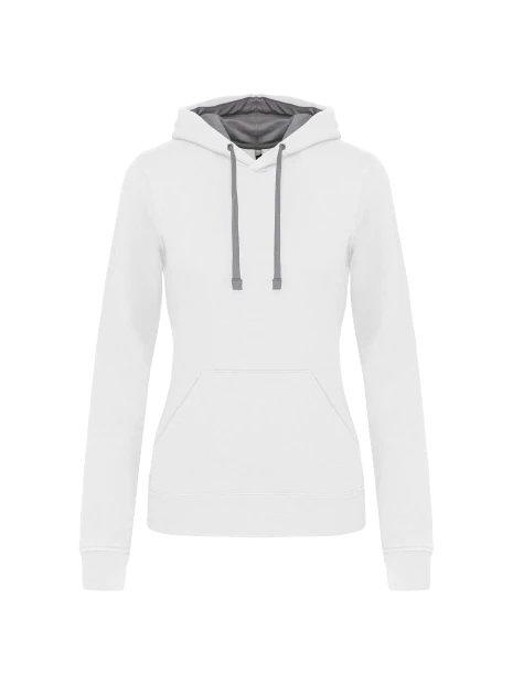 KARIBAN Sweat-shirt capuche contrastée femme /api/colors/fc0cf0a8-e098-4b5f-8837-0756fdde21f5 personnalisable