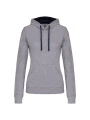 KARIBAN Sweat-shirt capuche contrastée femme /api/colors/1976eb1a-f99c-4dca-a395-73968b964f05 personnalisable