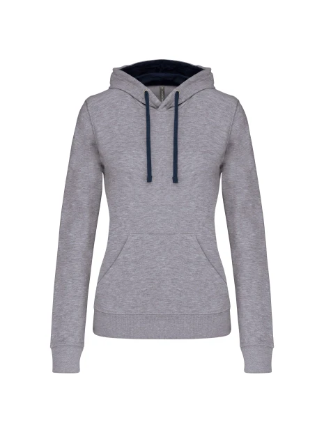 KARIBAN Sweat-shirt capuche contrastée femme /api/colors/1976eb1a-f99c-4dca-a395-73968b964f05 personnalisable