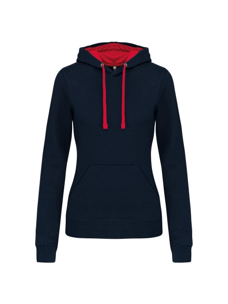 KARIBAN Sweat-shirt capuche contrastée femme /api/colors/cba79c5b-15c2-46d3-805c-91697cc52b48 personnalisable