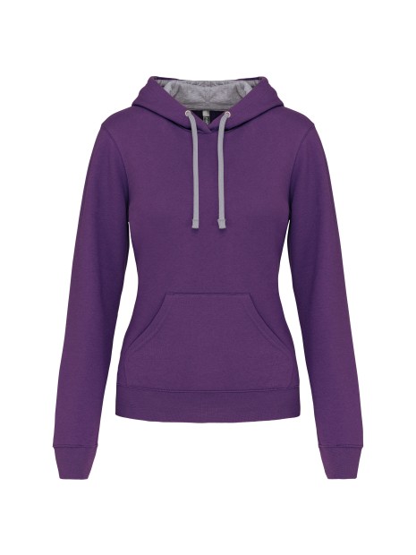 KARIBAN Sweat-shirt capuche contrastée femme /api/colors/e1c51d81-d9a1-4e04-a8ae-bb43c40a9d58 personnalisable