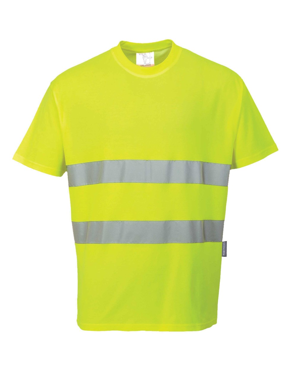 T-Shirts personnalisable PORTWEST T-shirt confort en coton (S171) EN ISO 20471 CLASSE 2