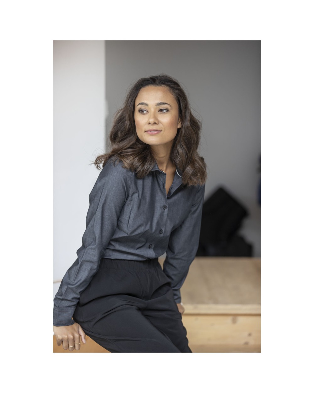 ELEVATE Cuprite Langarm Shirt aus Bio-Baumwolle für Damen Hemden personalisierbar