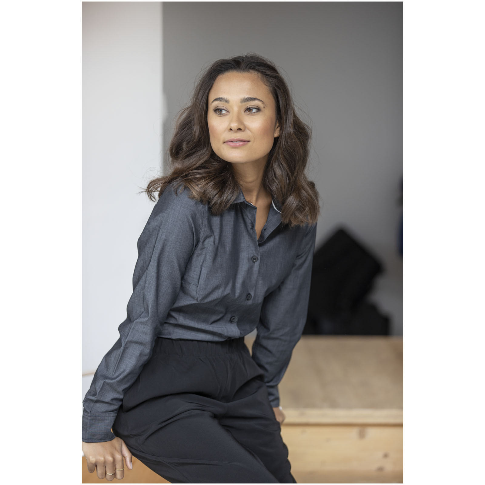 Chemises personnalisable ELEVATE Chemise Cuprite à manches longues pour femme