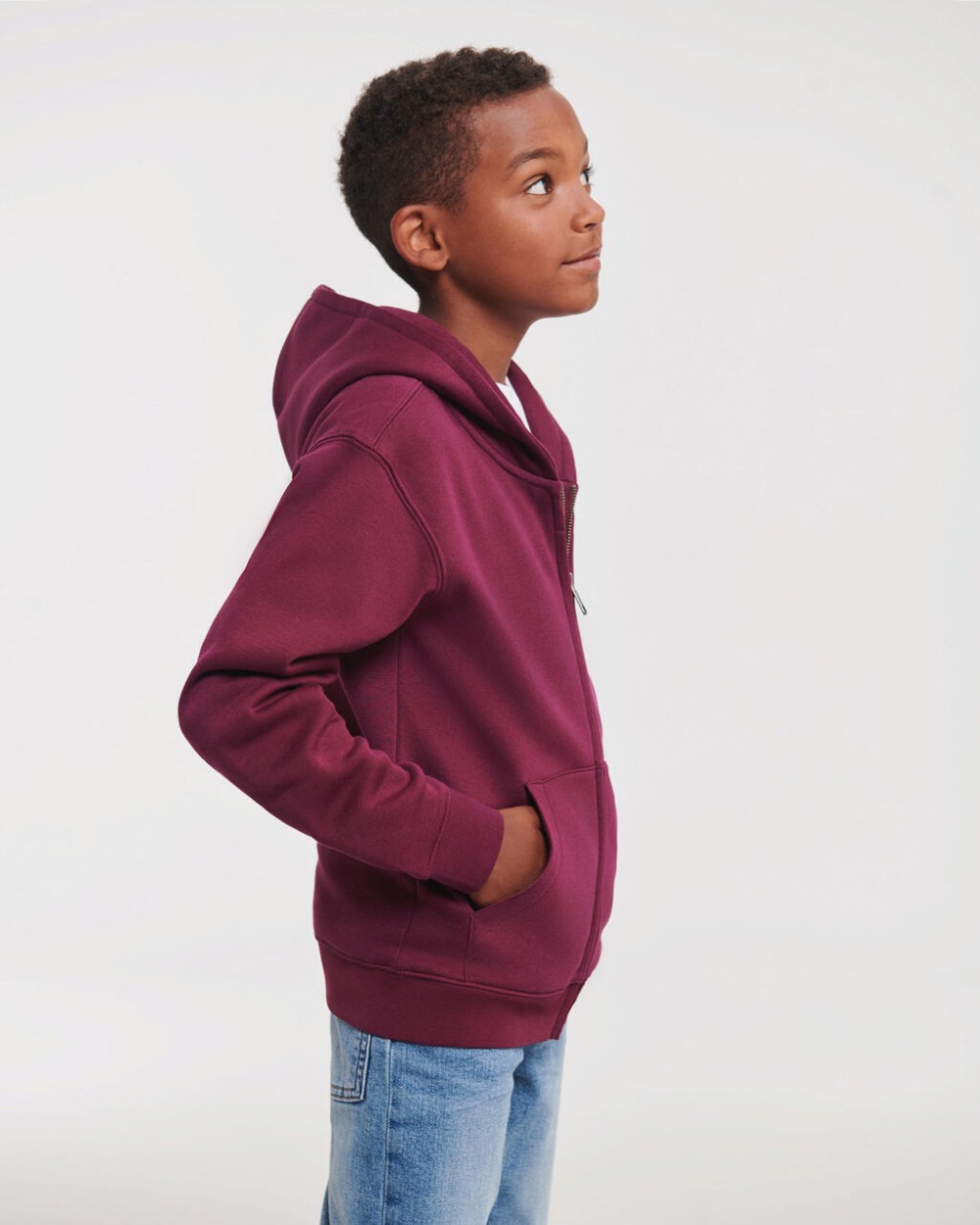 RUSSELL Kids' Authentic Zipped Hood Sweat Sweatshirts personalisierbar