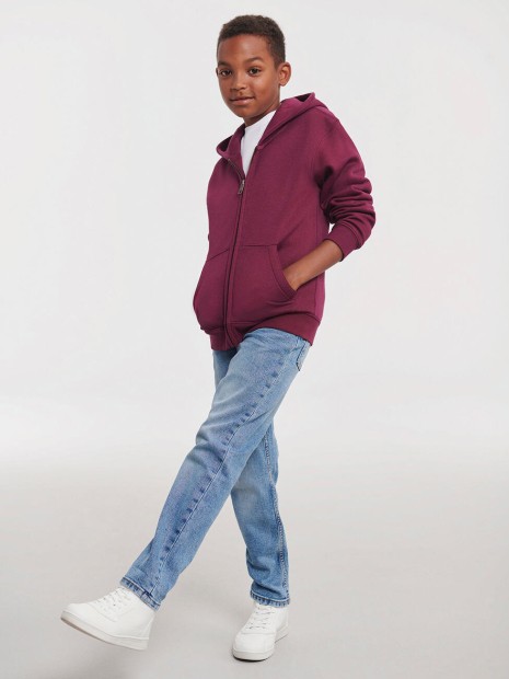 Sweat-shirts à personnaliser RUSSELL Kids' Authentic Zipped Hood Sweat 