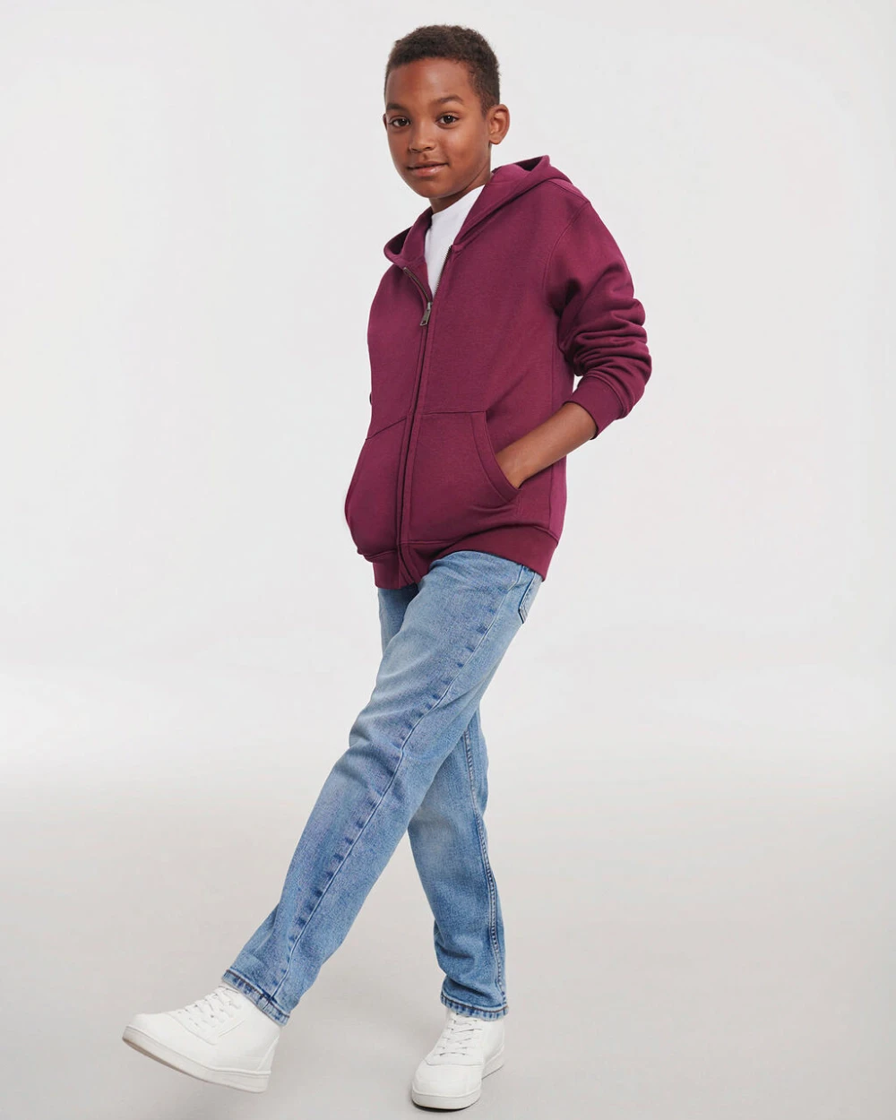 Sweaters & hoodies RUSSELL Kids' Authentic Zipped Hood Sweat voor bedrukking &amp; borduring