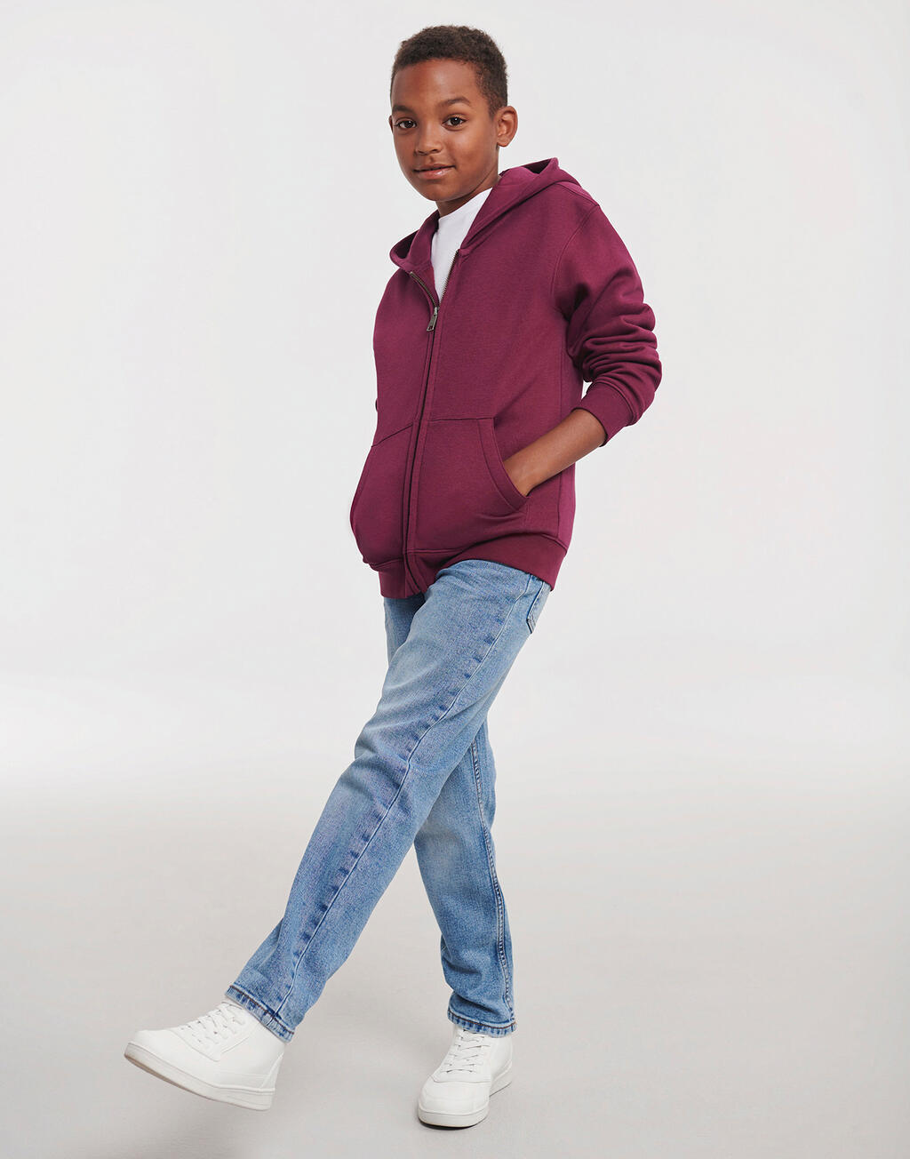 Sweaters & hoodies RUSSELL Kids' Authentic Zipped Hood Sweat voor bedrukking &amp; borduring