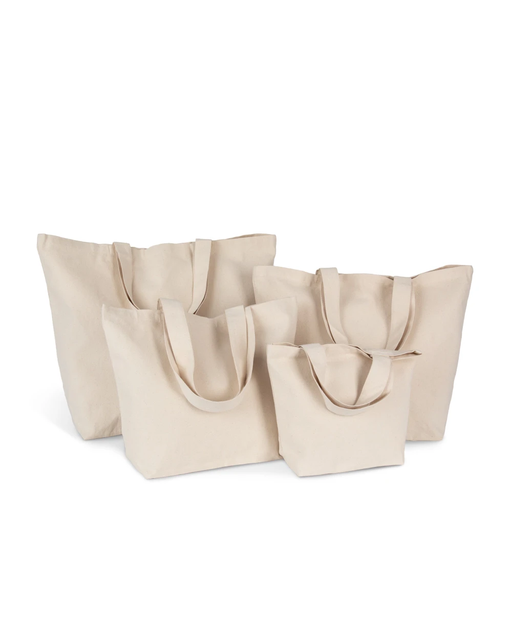 Tote bags KIMOOD Shoppers met ruimteplooi, verkrijgbaar in verschillende afmetingen voor bedrukking &amp; borduring
