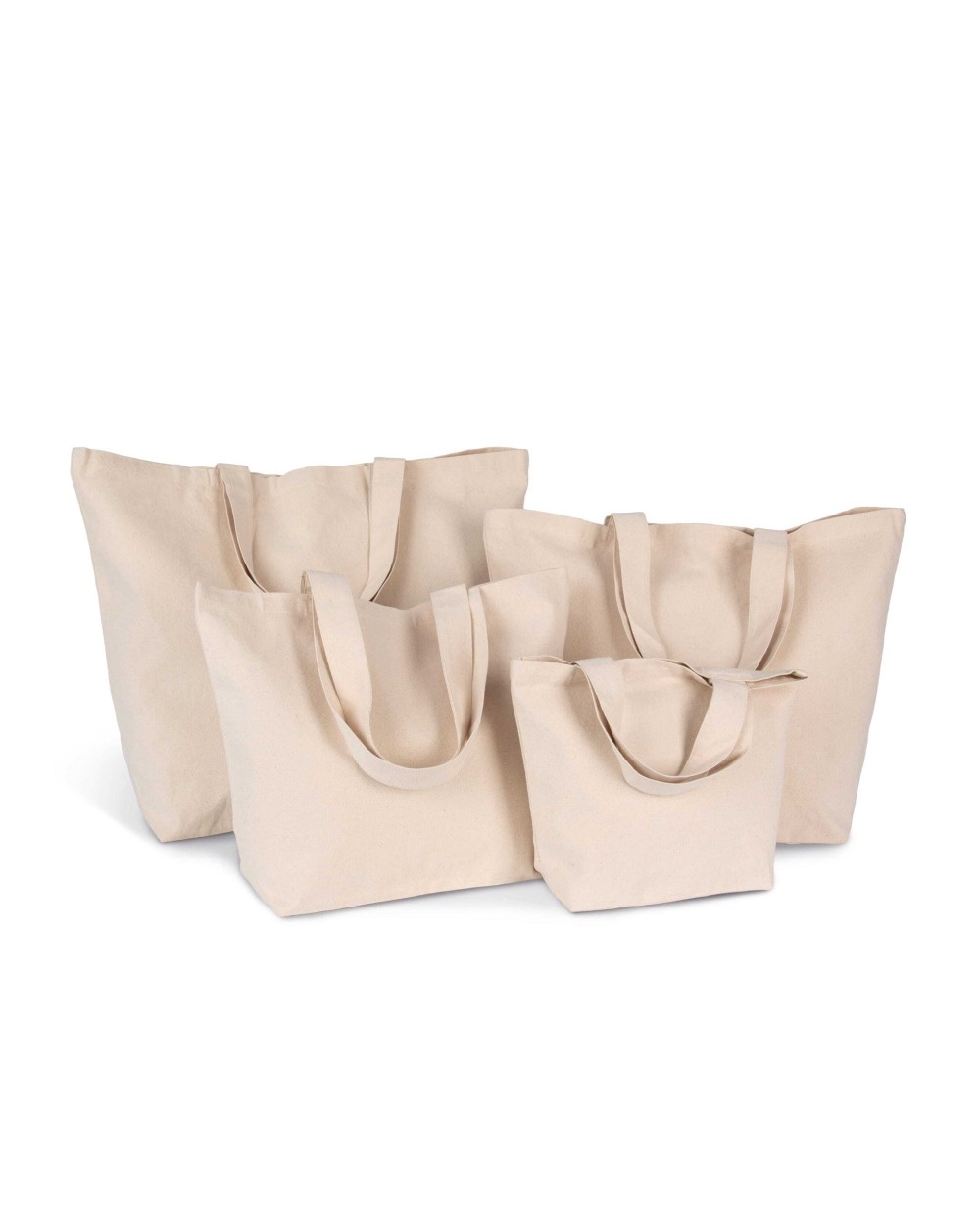 Tote bags KIMOOD Shoppers met ruimteplooi, verkrijgbaar in verschillende afmetingen voor bedrukking &amp; borduring