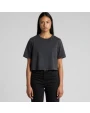 AS COLOUR Wo's Stone Wash Heavy Crop T-Shirts personalisierbar