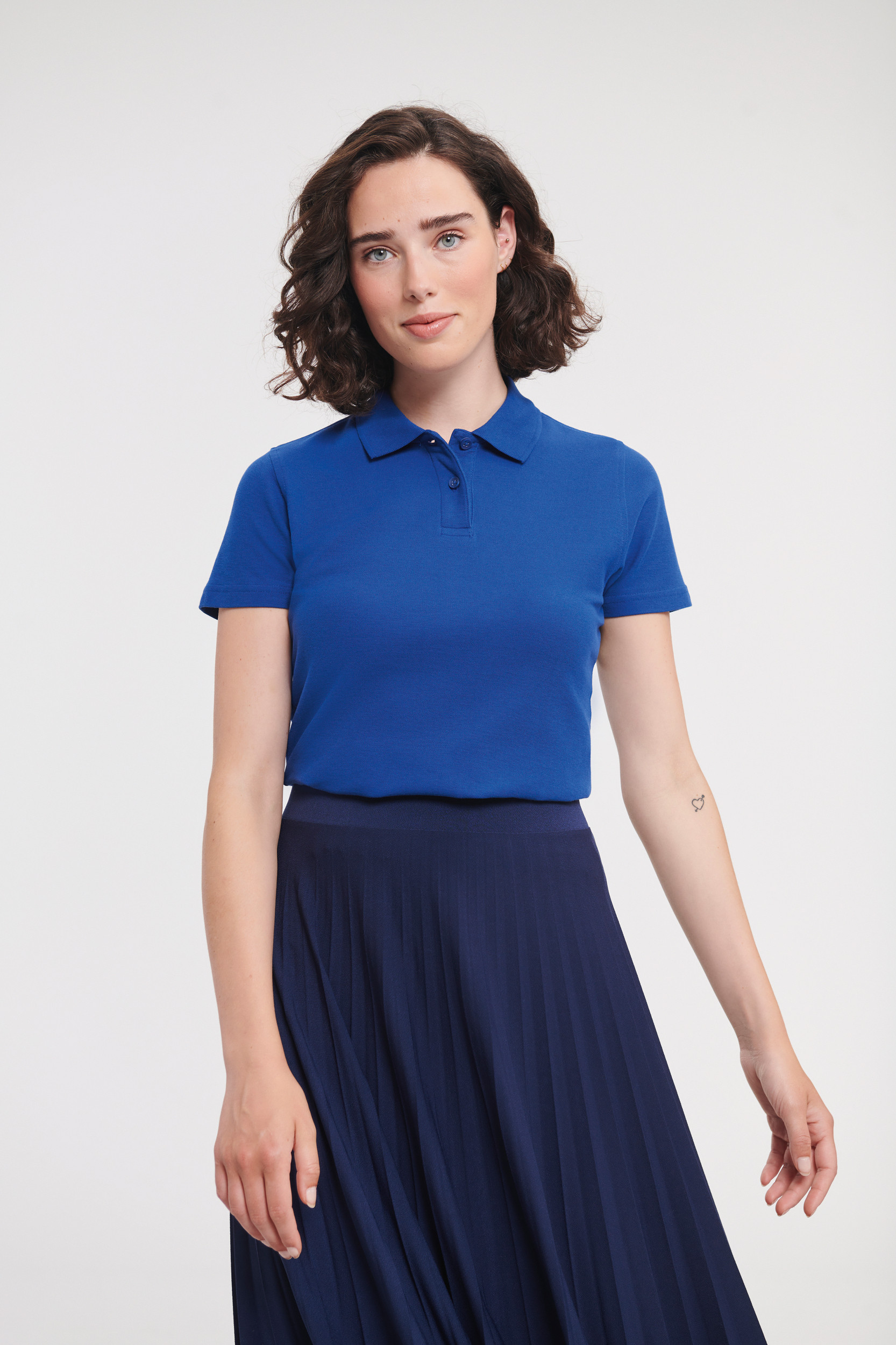 Polo's RUSSELL Ladies' Ultimate Cotton Polo voor bedrukking &amp; borduring