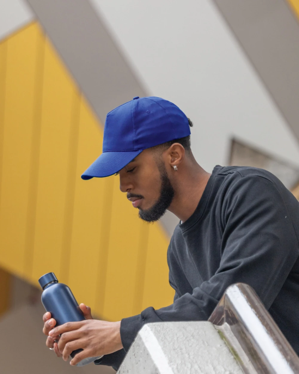 4DO Impact 5 Panel Kappe aus 280gr rCotton mit AWARE™ Tracer Kappen personalisierbar
