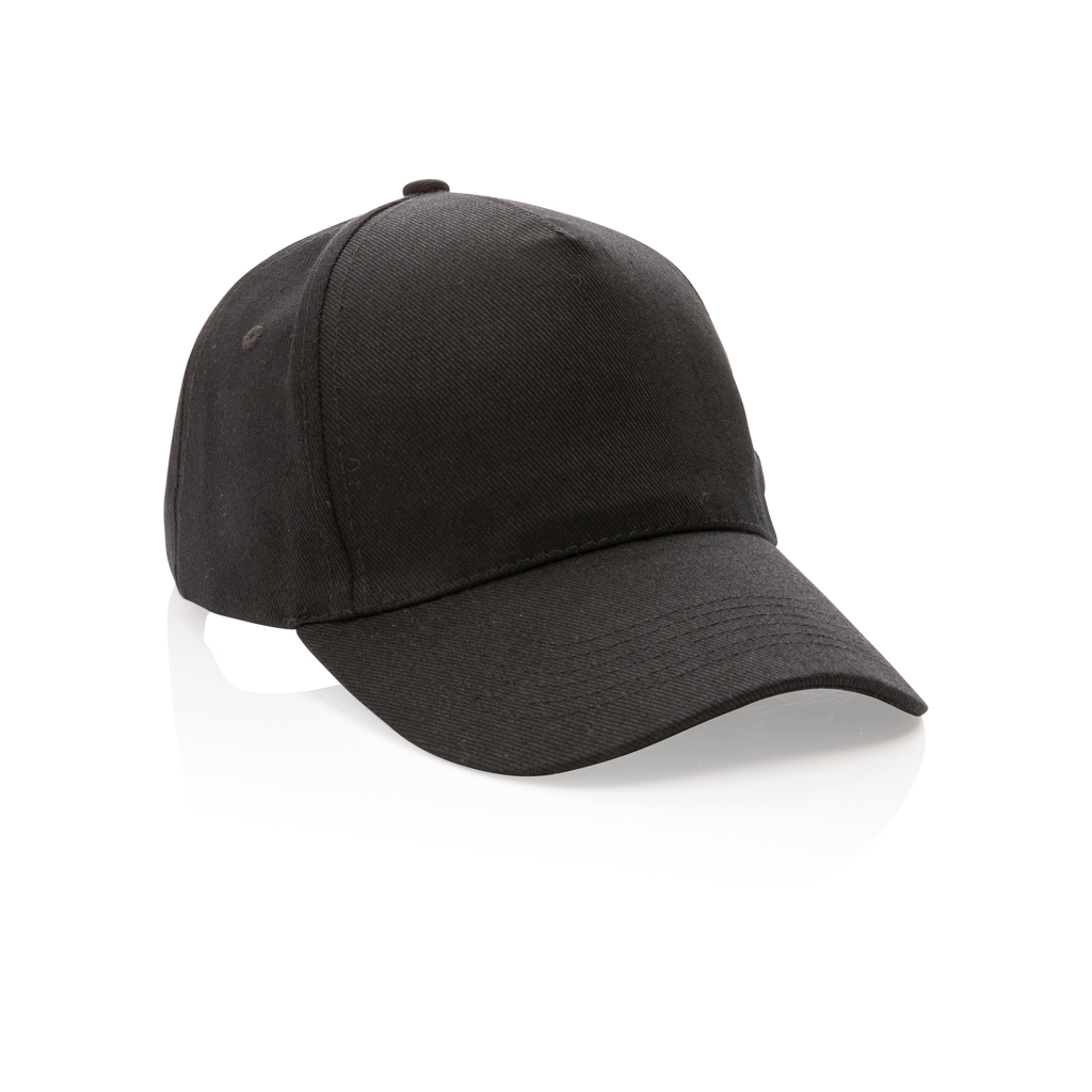 Petjes 4DO Impact AWARE™ 5 panel 280gr recycled katoenen cap voor bedrukking &amp; borduring