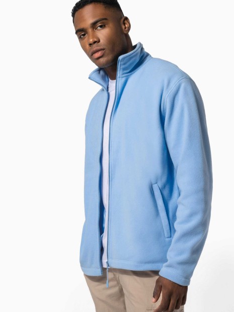 Laines polaires à personnaliser KARIBAN Veste micropolaire zippée homme 