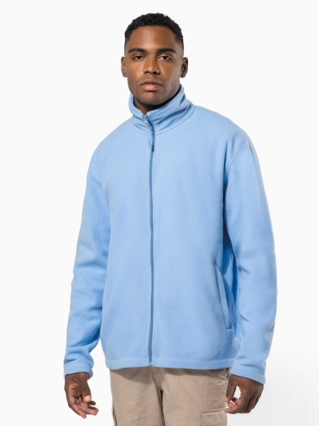 Laines polaires à personnaliser KARIBAN Veste micropolaire zippée homme 
