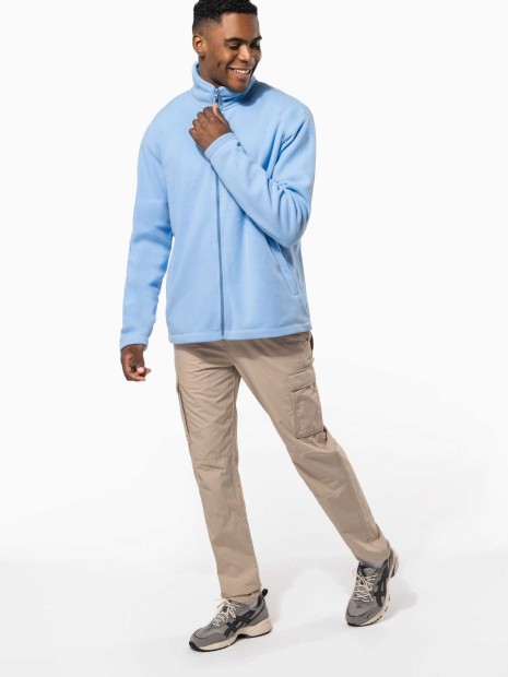 Laines polaires à personnaliser KARIBAN Veste micropolaire zippée homme 