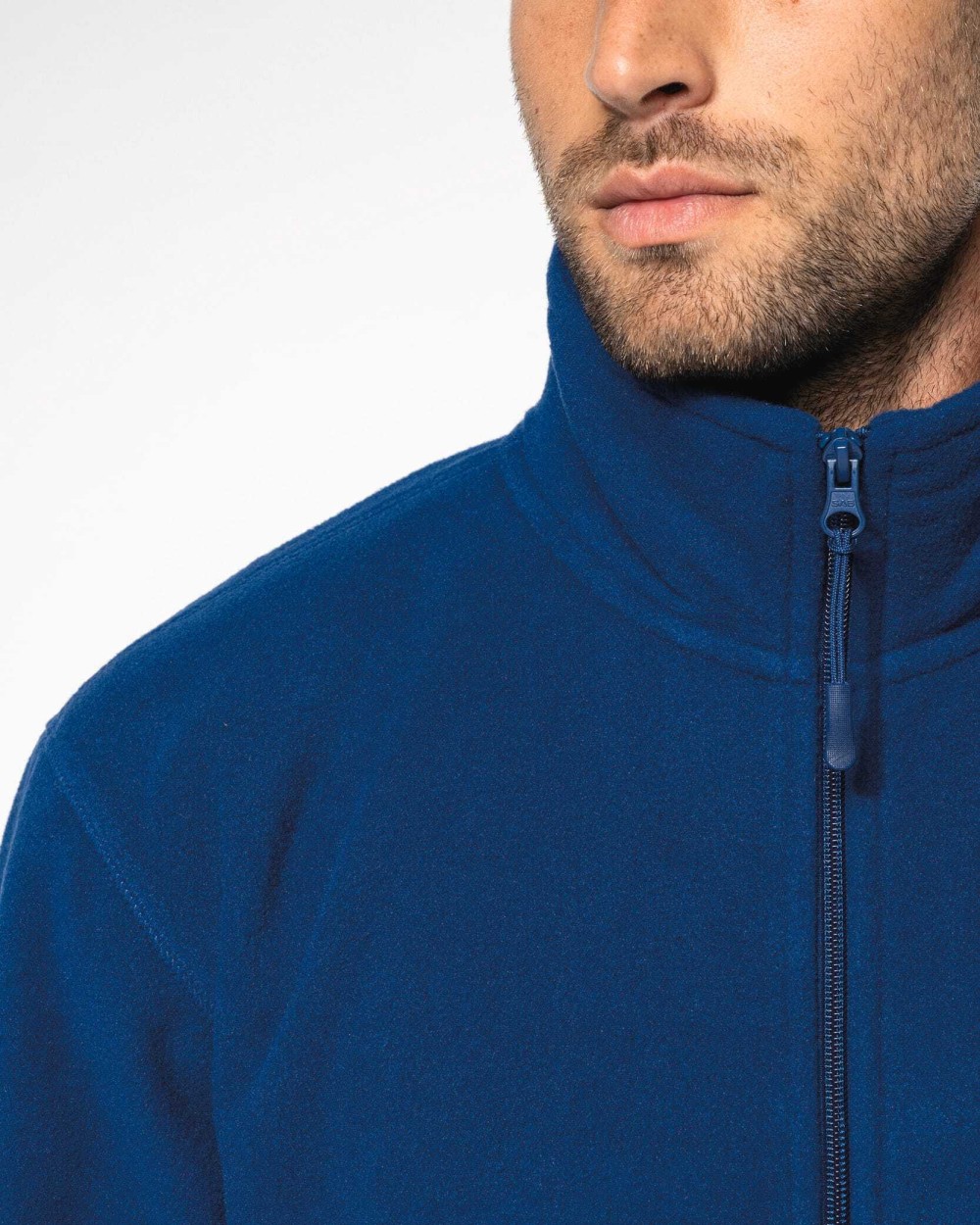 KARIBAN Mikrofleece-Jacke mit Reißverschluss für Herren Polar Fleeces personalisierbar