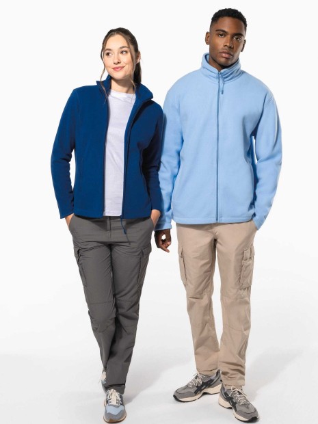 Laines polaires à personnaliser KARIBAN Veste micropolaire zippée homme 