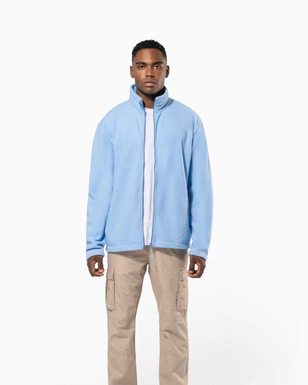 Laines polaires personnalisable KARIBAN Veste micropolaire zippée homme