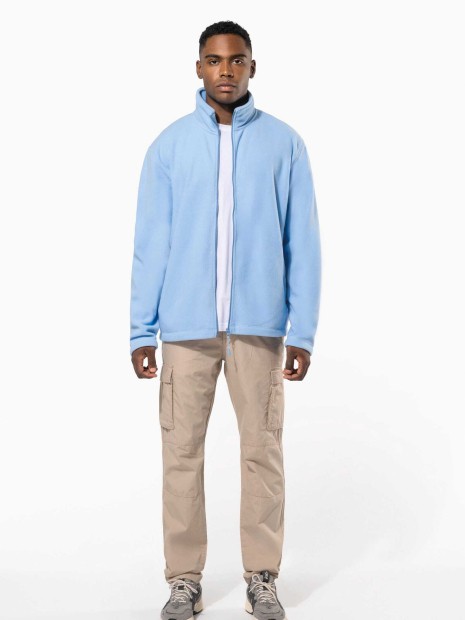 Laines polaires à personnaliser KARIBAN Veste micropolaire zippée homme 