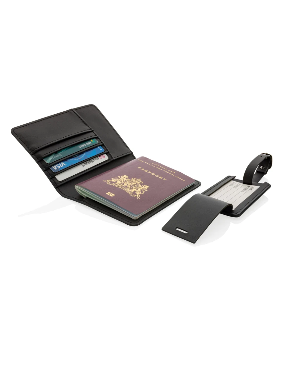 SWISS PEAK Swiss Peak Reise-Geschenkset aus GRS recyceltem PU Taschen personalisierbar