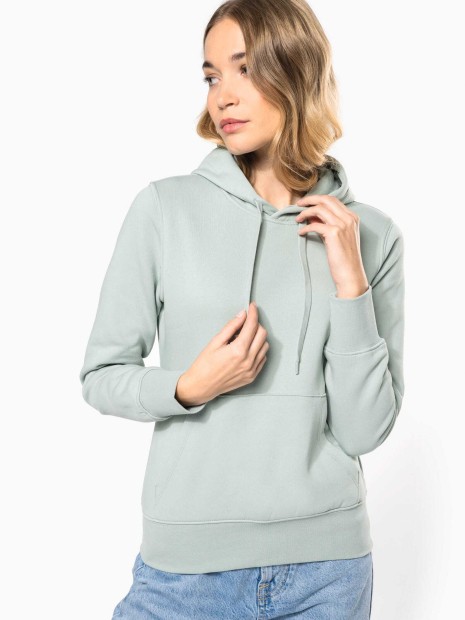 Sweat-shirts à personnaliser KARIBAN Sweat-shirt écoresponsable à capuche femme 