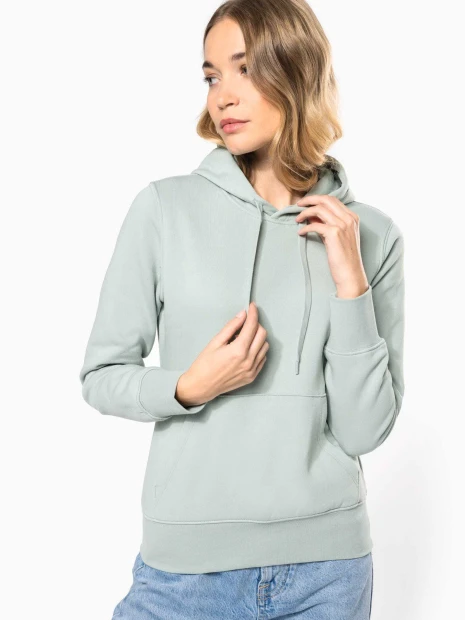 Sweat-shirts à personnaliser KARIBAN Sweat-shirt écoresponsable à capuche femme 
