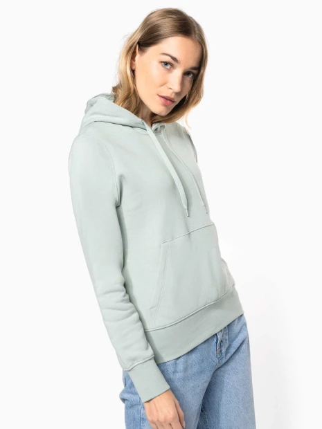 Sweat-shirts à personnaliser KARIBAN Sweat-shirt écoresponsable à capuche femme 
