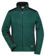 Laines polaires personnalisable JAMES & NICHOLSON Ladies‘ Knitted Workwear Fleece Jacket -STRONG-