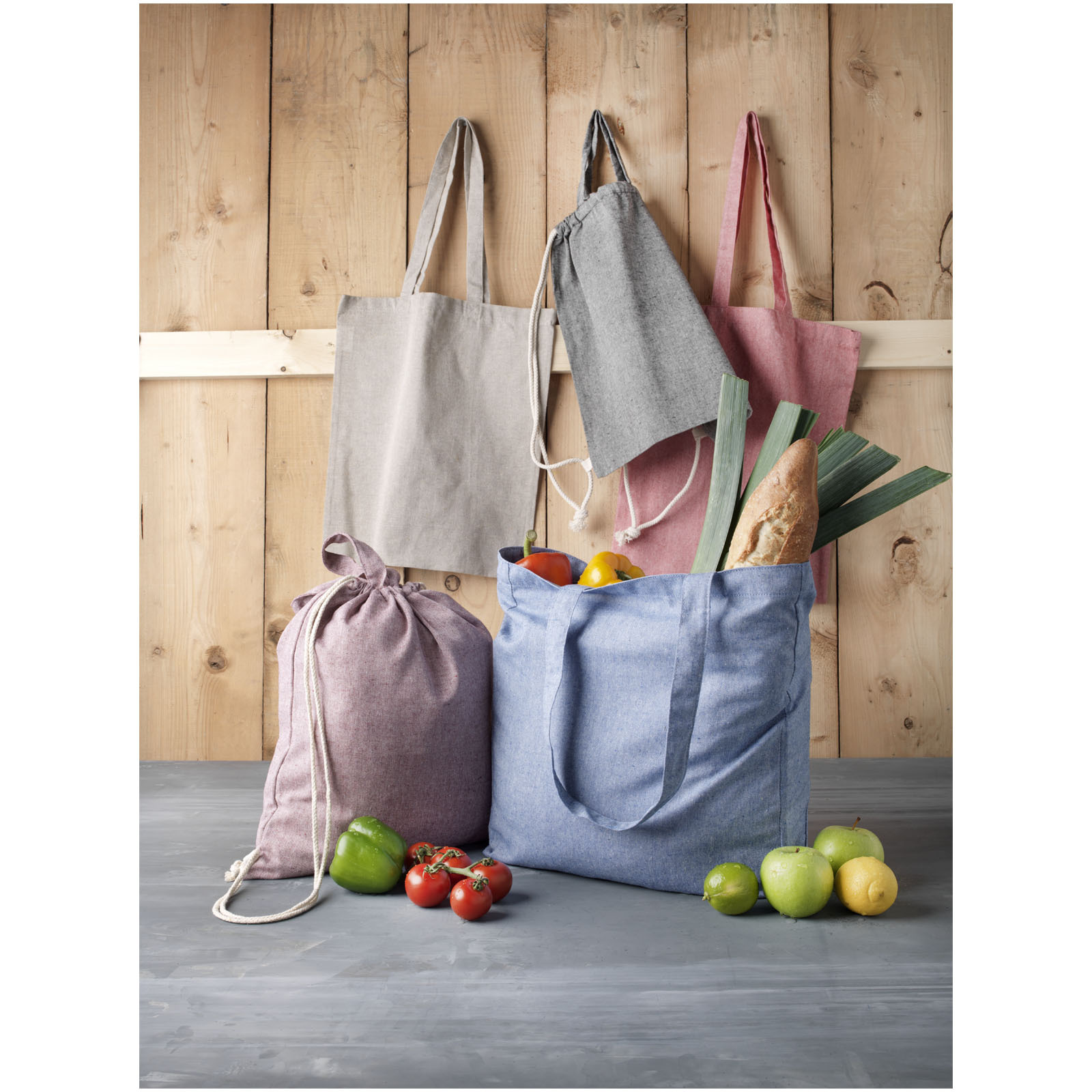 Sacs & Bagagerie personnalisable 4DO Sac à dos recyclé 210 g/m² Pheebs avec cordon de serrage 6L
