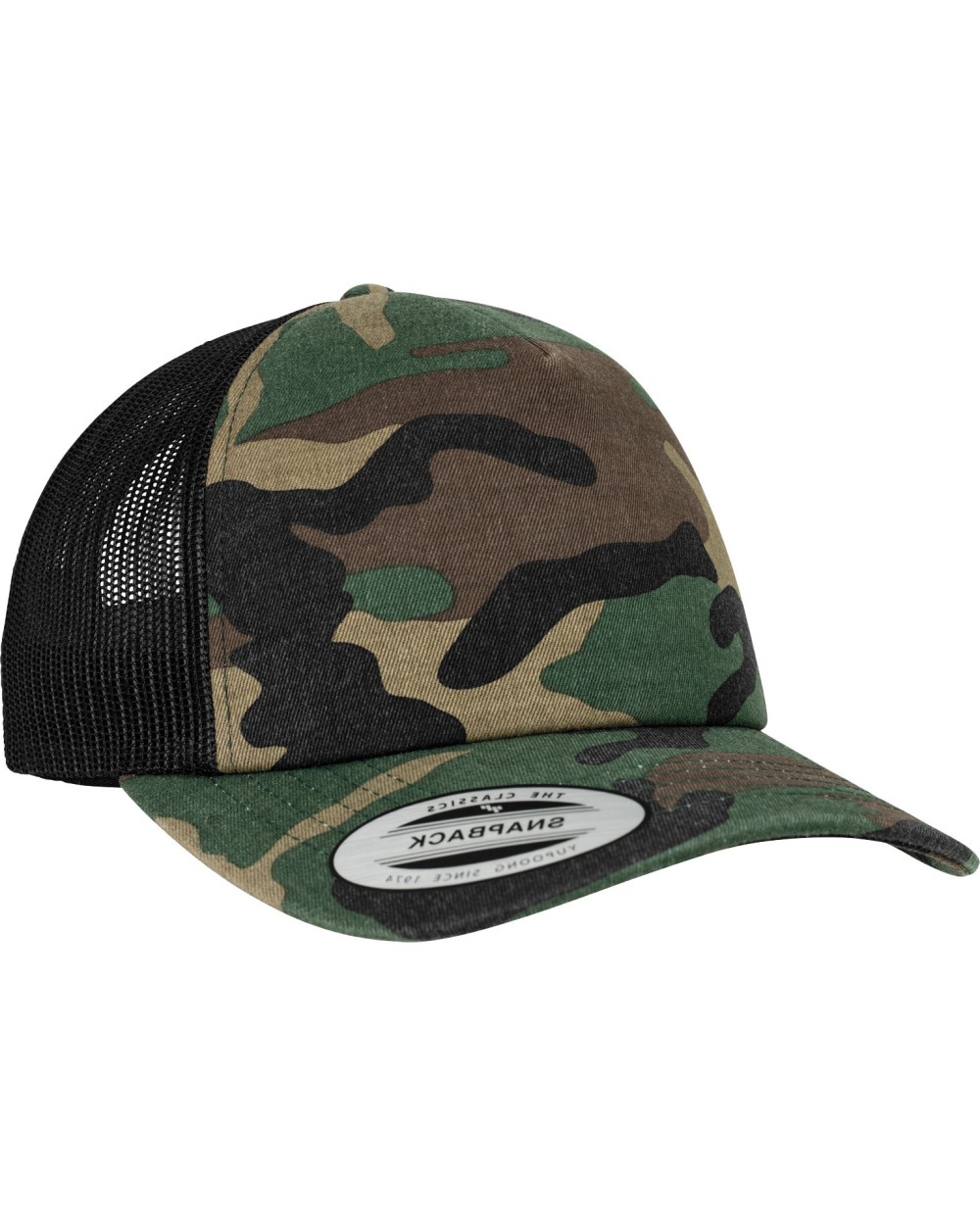 Petjes FLEXFIT Pet Trucker Camo voor bedrukking &amp; borduring