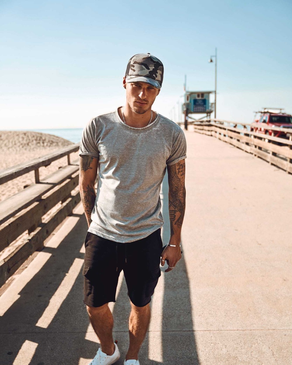 FLEXFIT Trucker-Cap Camo Kappen personalisierbar