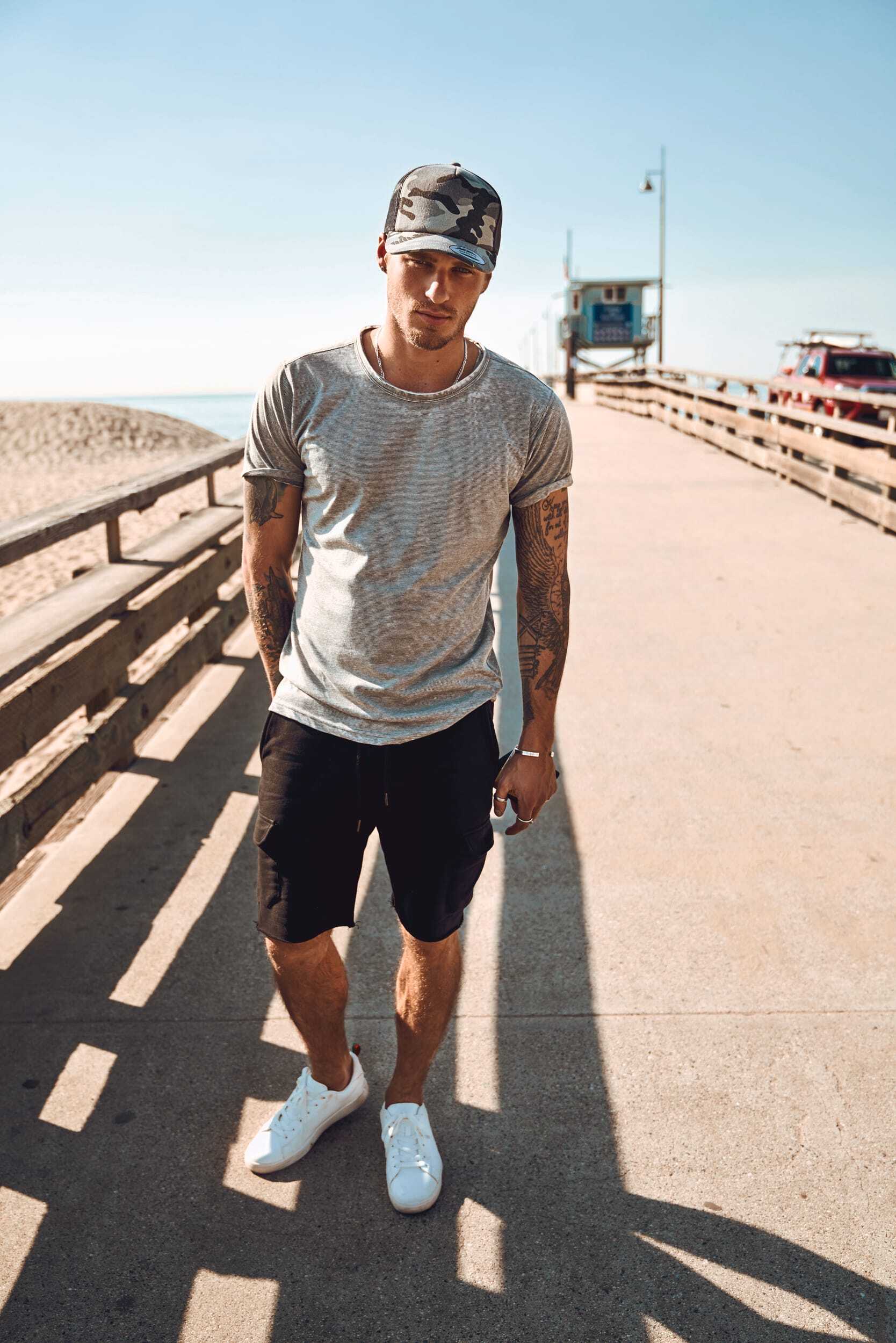 Petjes FLEXFIT Pet Trucker Camo voor bedrukking &amp; borduring