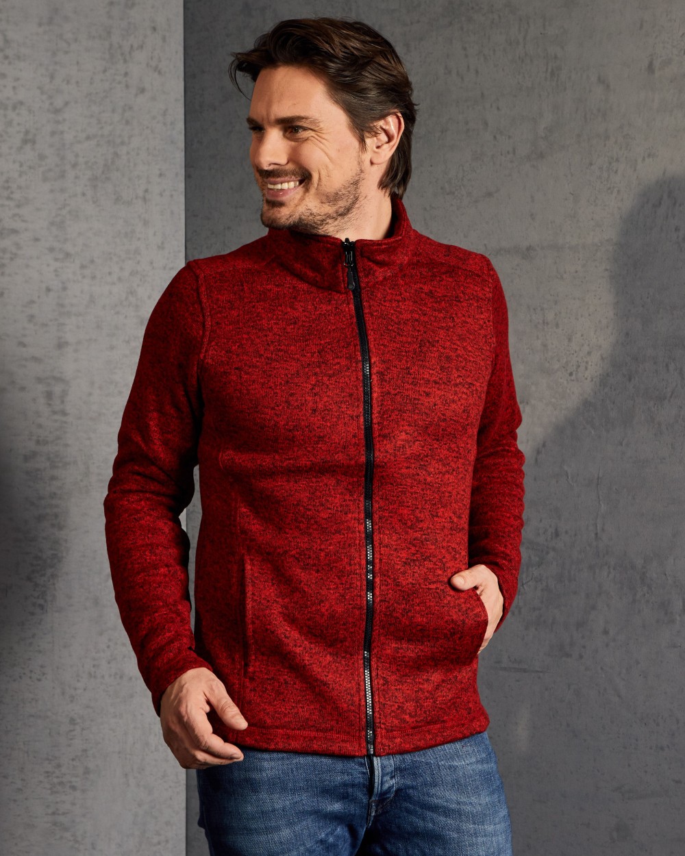 PROMODORO Men’s Knit Fleece Jacket C⁺ Polar Fleeces personalisierbar